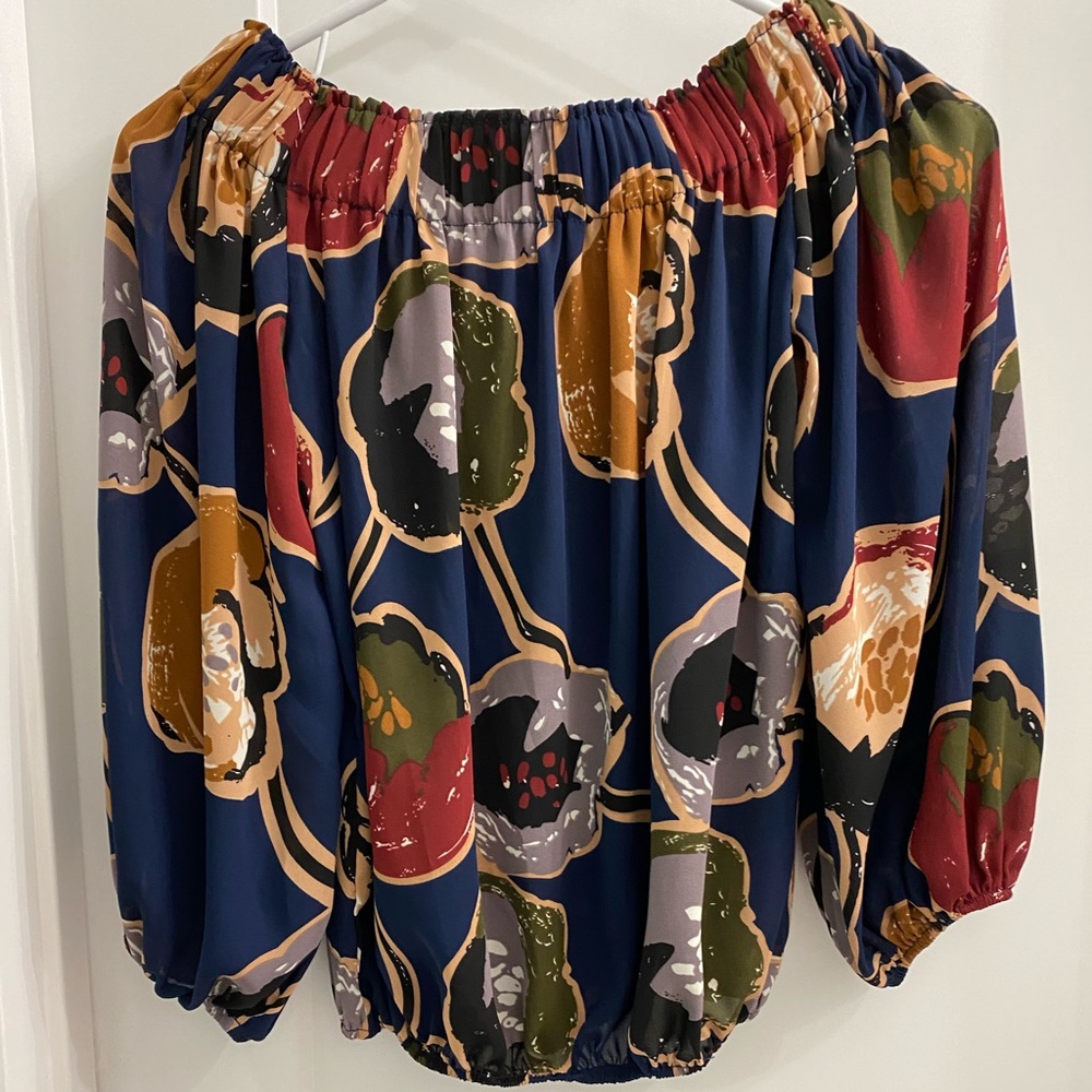 philosophy off shoulder top